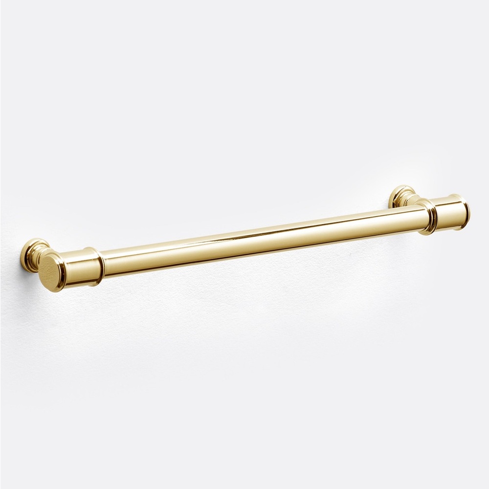 Rejuvenation Ladd Unlaquered Brass 8” Drawer Pull